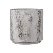 Currey and Company Faux Birch 16" x 16" Cement Planter Black / Beige / Pale Gray