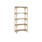 Currey and Company Olisa 34" Wide Engineered Wood Shelves Natural