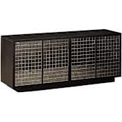 Currey and Company Mosaico 71" Wide Credenza Ebony / Antique Mirror