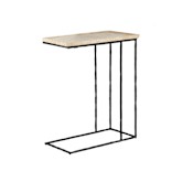 Currey and Company Boyles 10" Metal Accent Table Natural / Black
