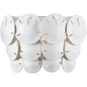 Currey and Company Tulum 3 Light 13" Tall Wall Sconce Sugar White / White