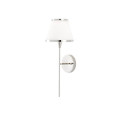 Currey and Company Brimsley 19" Tall LED Wall Sconce Polished Nickel / White