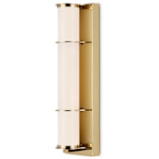 Currey and Company Blaine 18" Tall Wall Sconce Polished Brass / White
