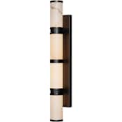 Currey and Company Brenham 5" Tall LED Wall Sconce Natural / Oil Rubbed Bronze