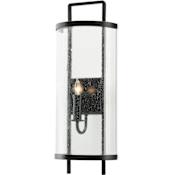 Currey and Company Breakspear 21" Tall Wall Sconce with Glass Shade Antique Black