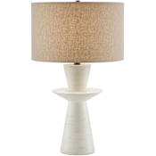 Currey and Company Cantata 30" Tall Accent Table Lamp Off-White Distressed