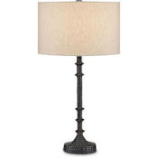 Currey and Company Gallo 28" Tall Buffet Table Lamp Bronze