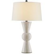 Currey and Company Upbeat 31" Tall Buffet Table Lamp Antique White