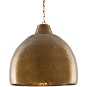 Currey and Company Earthshine 22" Wide Pendant Vintage Brass