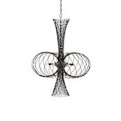 Currey and Company 6 Light 30" Wide LED Abstract Chandelier Bronze Gold