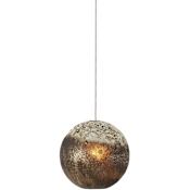 Currey and Company Pathos 6" Wide Mini Pendant Antique Silver / Antique Gold / Matte Charcoal