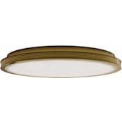 Currey and Company Aydan 24" Wide LED Flush Mount Ceiling Fixture Natural / Polished Antique Brass