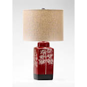 Cyan Design Asian 1 Light Down Lighting Table Lamp from the Thomas Collection Red