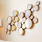 Cyan Design 24" W x 41" H Circular Framed Accent Mirror Gold