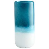Cyan Design 10.75" Medium Turquoise Cloud Vase Blue / White