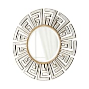 Cyan Design 47" Diameter Circular Framed Accent Mirror Clear / Gold