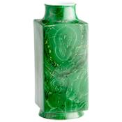 Cyan Design Jaded 6-1/4" Wide Ceramic Vase Malachite