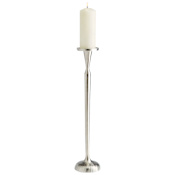 Cyan Design Large Reveri Aluminum Pillar Candlestick Nickel