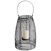 Cyan Design Small Gauze Glass and Iron Hanging Pillar Candleholder Graphite