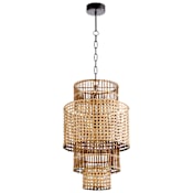 Cyan Design 1 Light 16" Wide LED Cage Chandelier Rattan