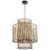Cyan Design 1 Light 19" Wide LED Rattan Chandelier Rattan