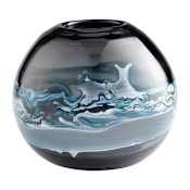 Cyan Design Mescolare 7-1/2" Tall Glass Vase Blue and White