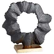 Cyan Design Aluminum Acadia Sculpture Aged Brass and Black