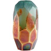 Cyan Design Roca Verde 14" Tall Glass Vase Green / Gold