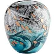 Cyan Design Prismatic 8" Tall Glass Vase Multi-Colored