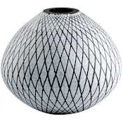 Cyan Design Bozeman 7-1/4" Tall Glass Vase Frosted Gray