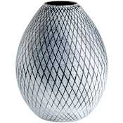 Cyan Design Bozeman 11-1/4" Tall Glass Vase Frosted Gray