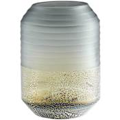 Cyan Design Alchemy 11" Tall Glass Vase Gray / Guilded Silver