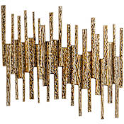 Cyan Design Ledger 23"W x 1-1/4"D x 21-1/2"H Abstract Sculpture Antique Brass
