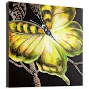 Cyan Design Monarch 15.75 x 15.75 Wood Wall Art Black / Green