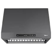 Dacor 390 - 600 CFM 30 Inch Wide Wall Mounted Range Hood Graphite Stainless