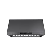 Dacor 780 - 1200 CFM 36 Inch Wide Wall Mounted Range Hood with Dishwasher Safe Baffle Filters Graphite Stainless