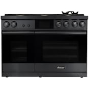 Dacor Contemporary 48 Inch Wide 6.6 Cu. Ft. Slide In Dual Fuel Range with Dual Four-Part Pure Convection Graphite Stainless
