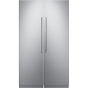 Dacor 24 Inch Wide Left Hinge Column Refrigerator and 24 Inch Wide Right Hinge Column Freezer with iQ RemoteView Cameras Panel Ready