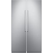 Dacor 24 Inch Wide Right Hinge Column Refrigerator and 24 Inch Wide Left Hinge Column Freezer with iQ RemoteView Cameras Panel Ready