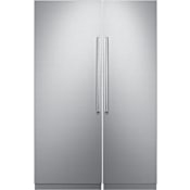 Dacor 30 Inch Wide Left Hinge Column Refrigerator and 24 Inch Wide Right Hinge Column Freezer with iQ RemoteView Cameras Panel Ready