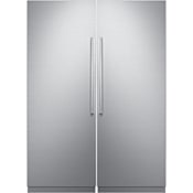 Dacor 30 Inch Wide Left Hinge Column Refrigerator and 30 Inch Wide Right Hinge Column Freezer with iQ RemoteView Cameras Panel Ready