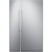 Dacor 36 Inch Wide Right Hinge Column Refrigerator and 18 Inch Wide Left Hinge Column Freezer with iQ RemoteView Cameras Panel Ready