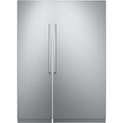 Dacor 36 Inch Wide Right Hinge Column Refrigerator and 24 Inch Wide Left Hinge Column Freezer with iQ RemoteView Cameras Panel Ready