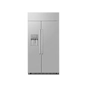 Dacor 42 Inch Wide 24 Cu. Ft. Energy Star Certified Side By Side Refrigerator with External Ice and Water Dispenser Silver Stainless