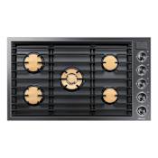 Dacor Contemporary 36 Inch Wide Built-In Natural Gas Cooktop with WiFi Connectivity Graphite Steel