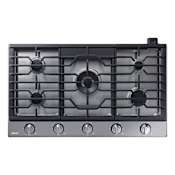 Dacor Transitional 36 Inch Wide 5 Burner Gas Cooktop Stainless Steel