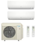 Daikin MXTH Series 17.2K BTU Cooling / 18K BTU Heating 21 SEER2 Two Zone Wall Mount Mini Split System with (1) 7K and (1) 12K BTU Indoor Units N/A