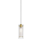 Dainolite Pasha 5" Wide Mini Pendant Aged Brass