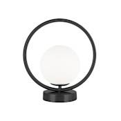 Dainolite Adrienna 11" Tall Accent Table Lamp Matte Black