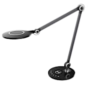 Dainolite Alina 20" Tall LED Swing Arm Desk Lamp Black
